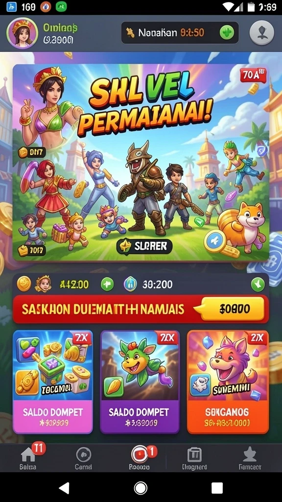 Tampilan antarmuka ALEXISTOGEL yang menarik dan mudah dinavigasi.