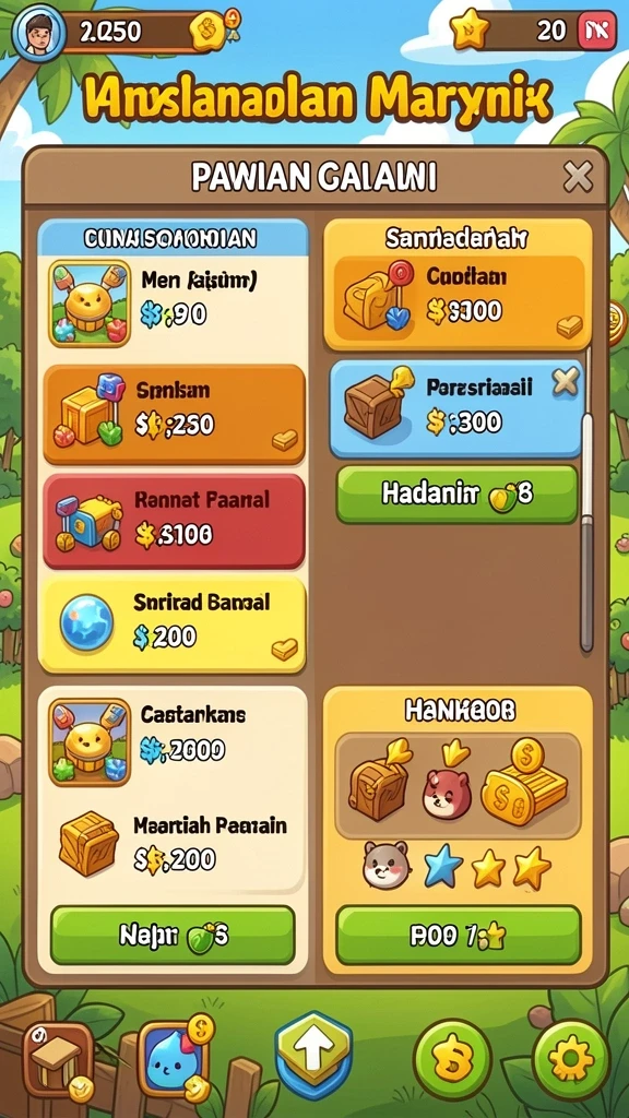 Halaman profil pemain yang menunjukkan statistik permainan.