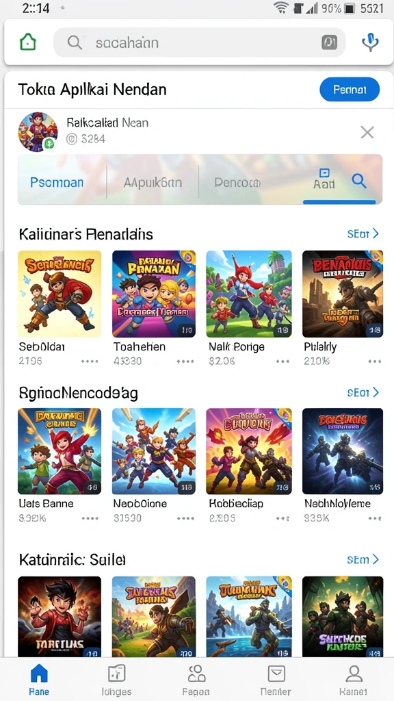 Screenshot saat pemain bersaing dalam mode multi-pemain.
