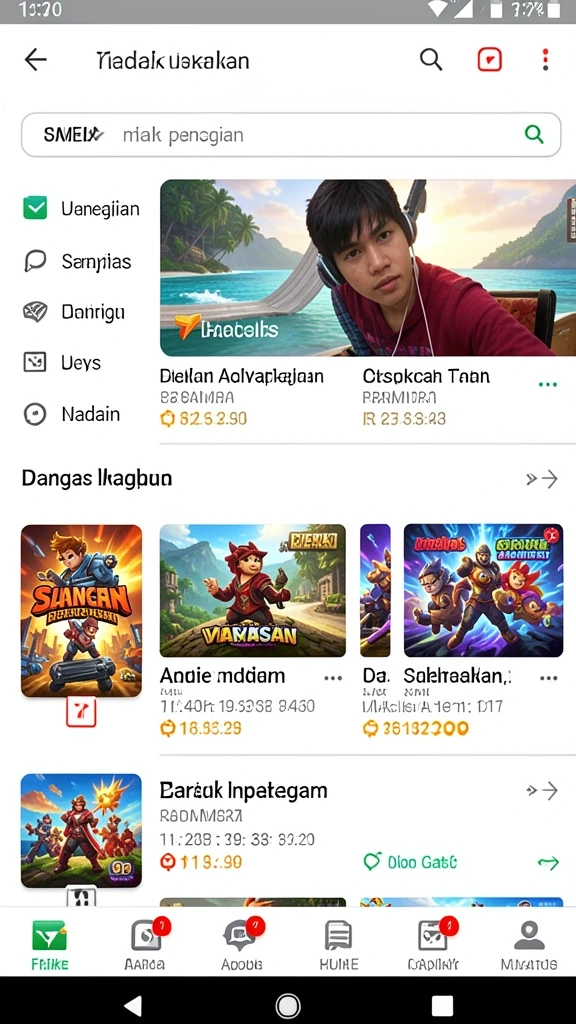 Tampilan karakter dengan grafis tinggi yang menarik.