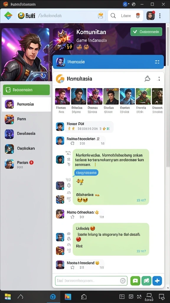 Karakter utama dalam aksi di level menantang.