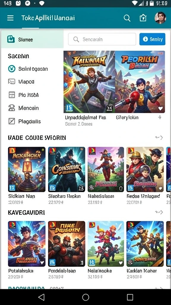 Tampilan antarmuka yang menarik dan intuitif.