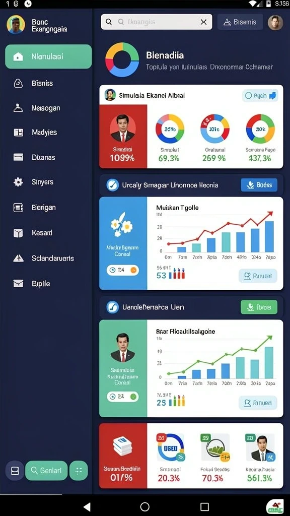 Interaksi antar pemain melalui fitur chat.