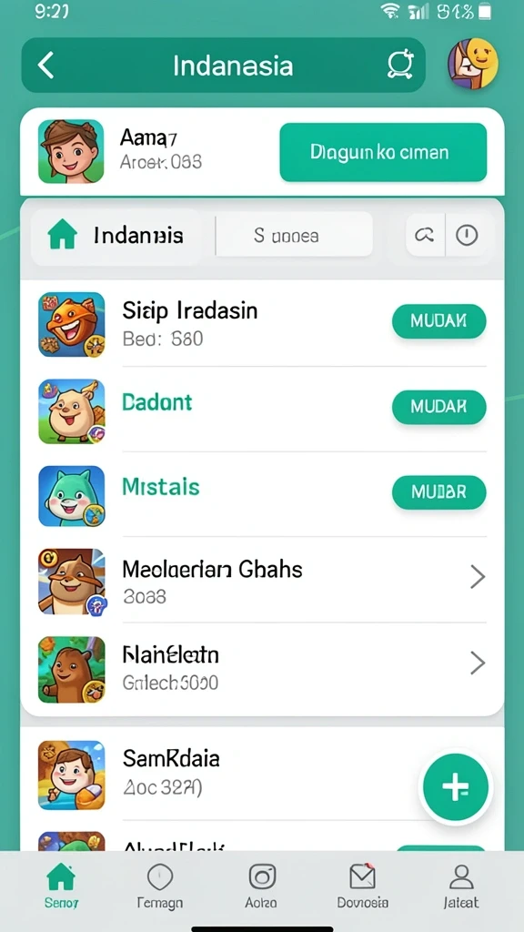 Beragam permainan menantang yang bisa dinikmati kapan saja.