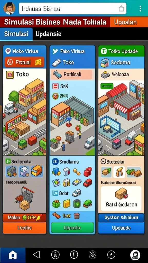 Level yang penuh warna dan menantang.