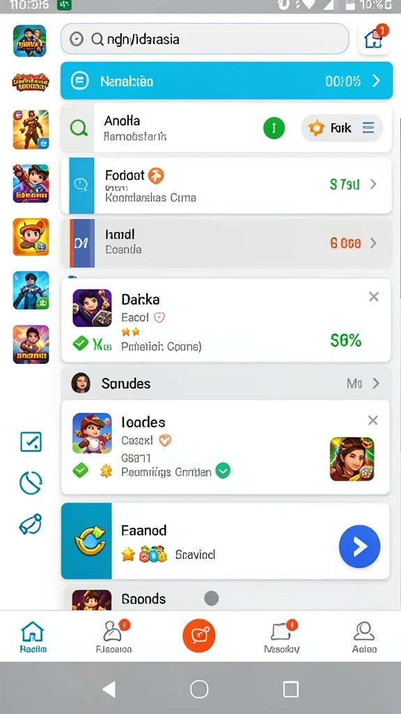 Tampilan antarmuka aplikasi yang user-friendly.