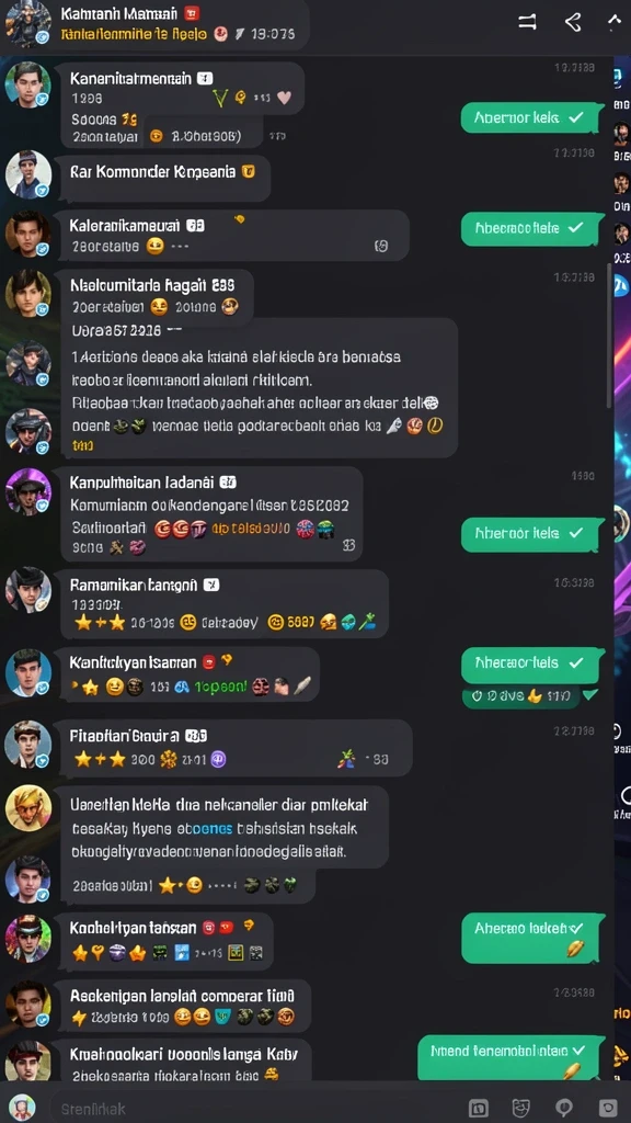 Fitur sosial untuk berinteraksi dengan pemain lain.