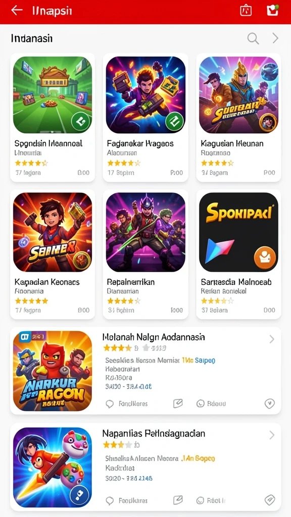 Tangkapan layar menunjukkan beberapa item yang bisa digunakan dalam permainan.