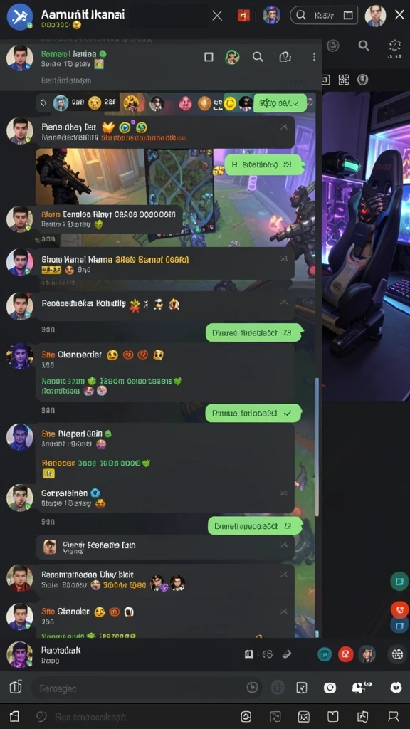 Momen seru saat berpartisipasi dalam kompetisi dalam game.