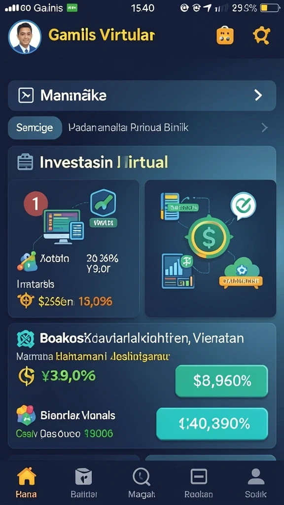 Tampilan awal permainan yang menarik dan mudah dipahami.
