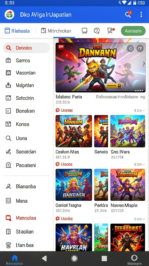 Tampilan antarmuka yang menarik dan modern.