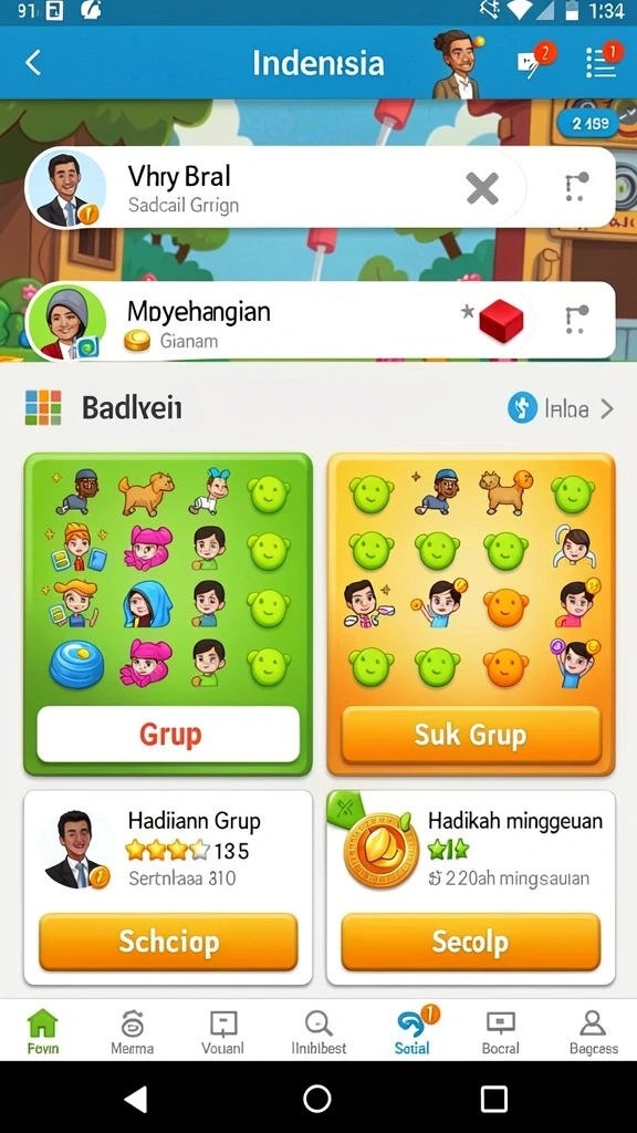 Mode multiplayer yang seru untuk berkompetisi dengan teman.